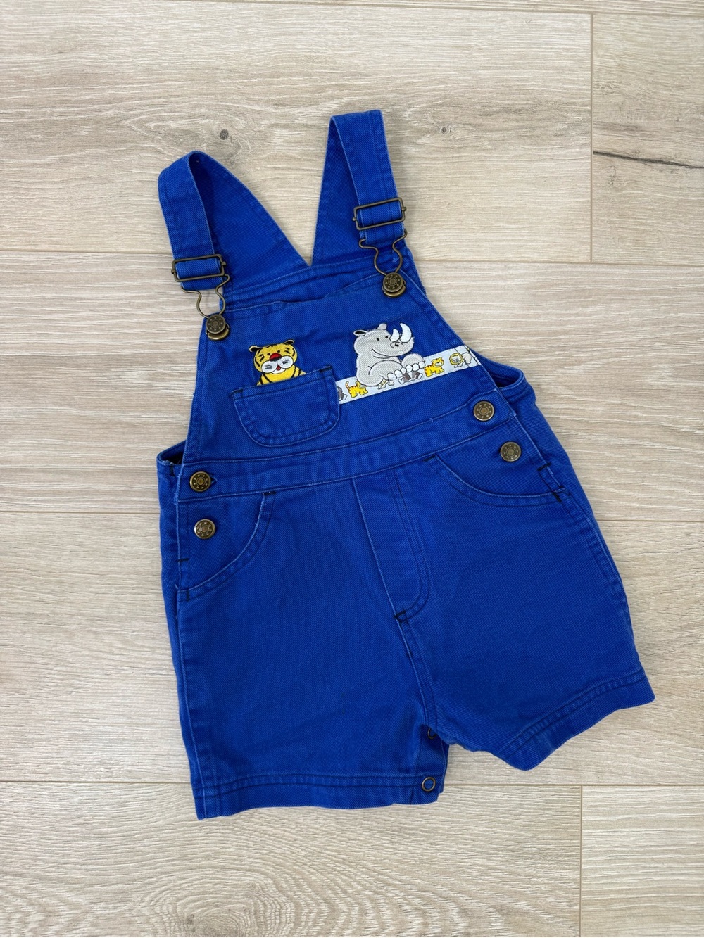 In Design Kids Vintage Blue Shortalls Overalls
